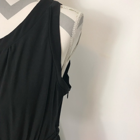 Belle Poque Retro Sleeveless Fit Flare A-line Black Dress - Picture 7 of 9